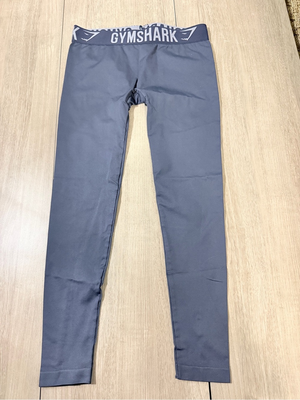 Gymshark Dark Navy Training Tights with Logo Waistband